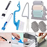 Window Groove Cleaning Brush, 13 PCS Hand-held Magic Window Track...